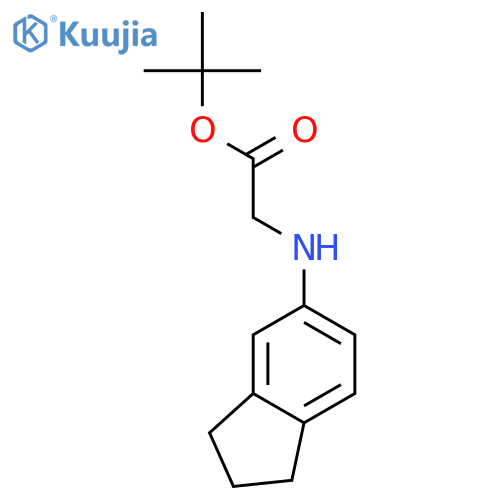 GLYCINE, N-(2,3-DIHYDRO-1H-INDEN-5-YL)-, 1,1-DIMETHYLETHYL ESTER structure