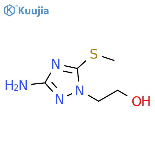 1H-1,2,4-Triazole-1-ethanol, 3-amino-5-(methylthio)- structure