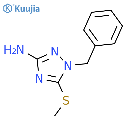 1H-1,2,4-Triazol-3-amine, 5-(methylthio)-1-(phenylmethyl)- structure