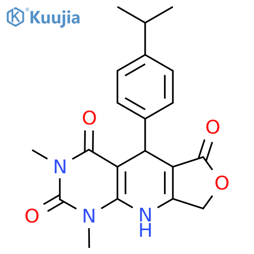 11,13-dimethyl-8-4-(propan-2-yl)phenyl-5-oxa-2,11,13-triazatricyclo7.4.0.0^{3,7}trideca-1(9),3(7)-diene-6,10,12-trione structure