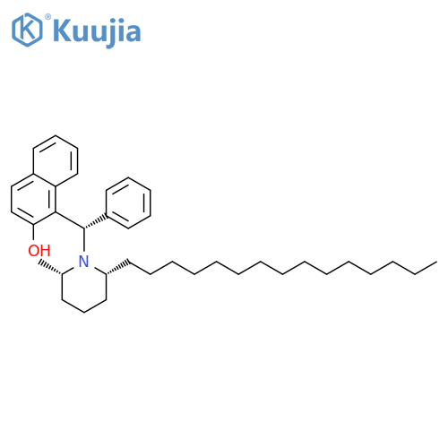 2-Naphthalenol,1-[(S)-[(2S,6R)-2-methyl-6-pentadecyl-1-piperidinyl]phenylmethyl]- structure