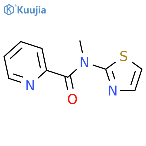2-Pyridinecarboxamide, N-methyl-N-2-thiazolyl- structure