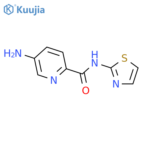 2-Pyridinecarboxamide, 5-amino-N-2-thiazolyl- structure