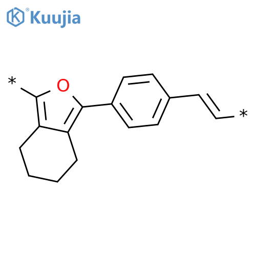 Poly[(4,5,6,7-tetrahydro-1,3-isobenzofurandiyl)-1,4-phenylene-1,2-ethenediyl] structure