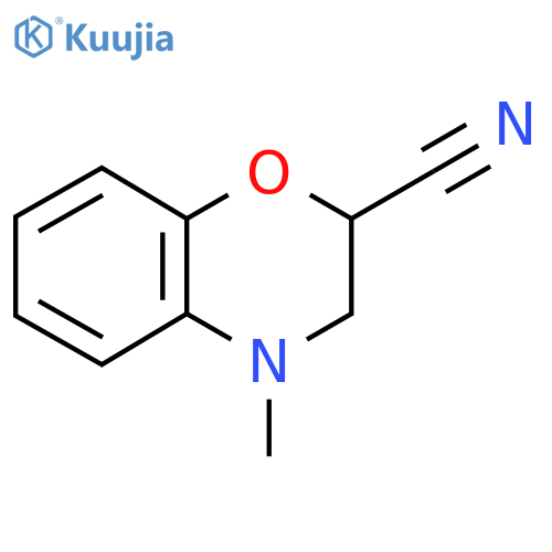 4-Methyl-3,4-dihydro-2H-benzo[b][1,4]oxazine-2-carbonitrile structure