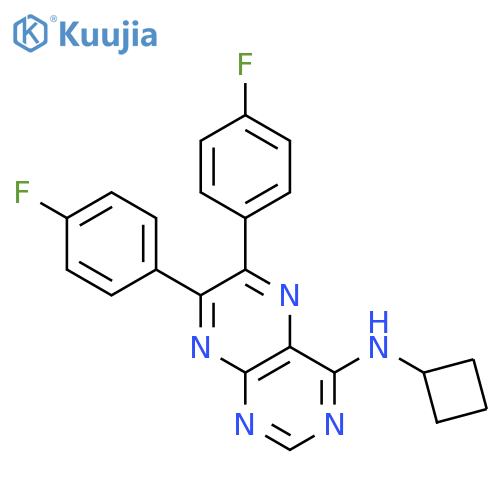 4-PTERIDINAMINE, N-CYCLOBUTYL-6,7-BIS(4-FLUOROPHENYL)- structure