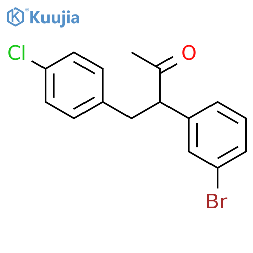 2-Butanone,3-(3-bromophenyl)-4-(4-chlorophenyl)- structure