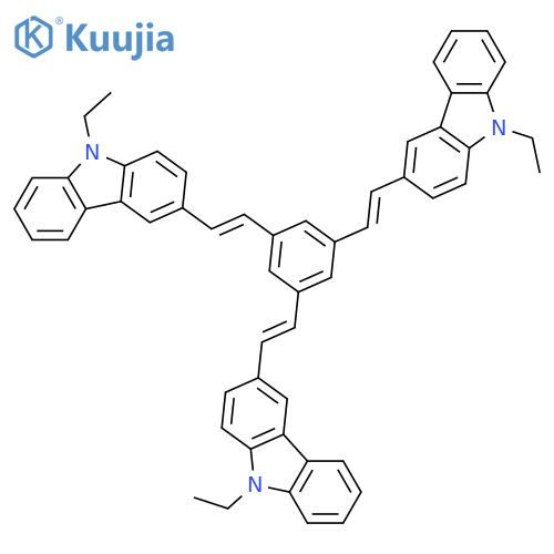 9H-Carbazole,3,3,3''-[1,3,5-benzenetriyltri-(1E)-2,1-ethenediyl]tris[9-ethyl- (9CI) structure