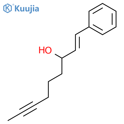 1-Nonen-7-yn-3-ol, 1-phenyl-, (1E)- structure