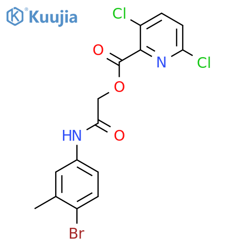 [(4-Bromo-3-methylphenyl)carbamoyl]methyl 3,6-dichloropyridine-2-carboxylate structure
