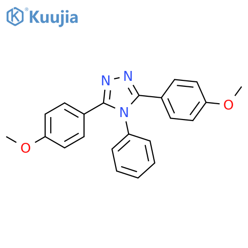 4H-1,2,4-Triazole, 3,5-bis(4-methoxyphenyl)-4-phenyl- structure