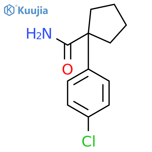 1-(4-Chlorophenyl)cyclopentanecarboxamide structure