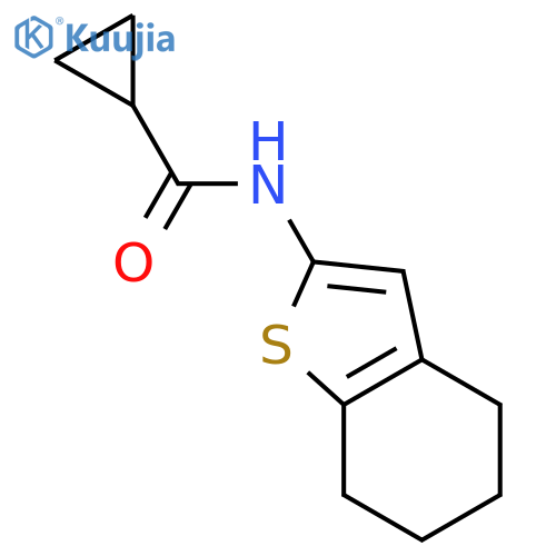 CYCLOPROPANECARBOXAMIDE, N-(4,5,6,7-TETRAHYDROBENZO[B]THIEN-2-YL)- structure