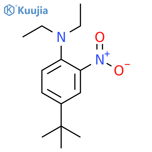 Benzenamine, 4-(1,1-dimethylethyl)-N,N-diethyl-2-nitro- structure