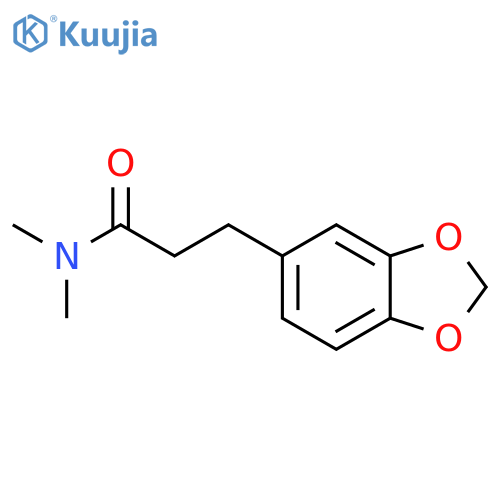 1,3-Benzodioxole-5-propanamide, N,N-dimethyl- structure