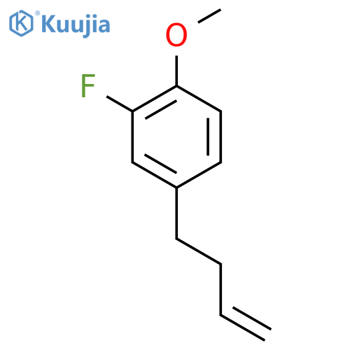 Benzene, 4-(3-butenyl)-2-fluoro-1-methoxy- structure
