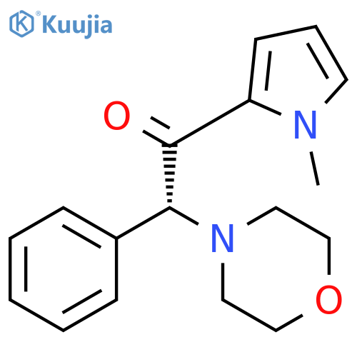 Ethanone, 1-(1-methyl-1H-pyrrol-2-yl)-2-(4-morpholinyl)-2-phenyl-, (2R)- structure