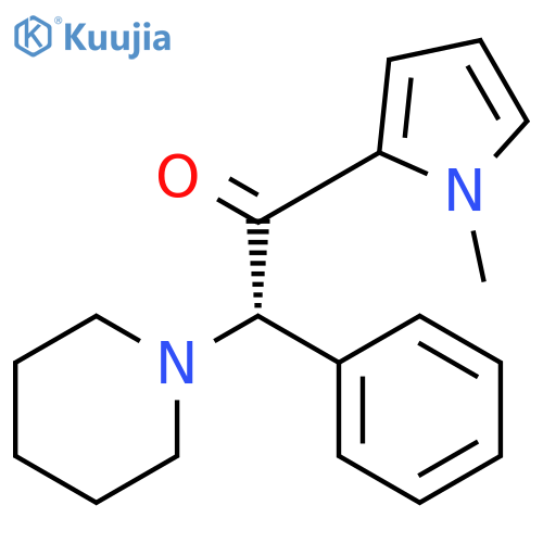 ETHANONE, 1-(1-METHYL-1H-PYRROL-2-YL)-2-PHENYL-2-(1-PIPERIDINYL)-, (2S)- structure