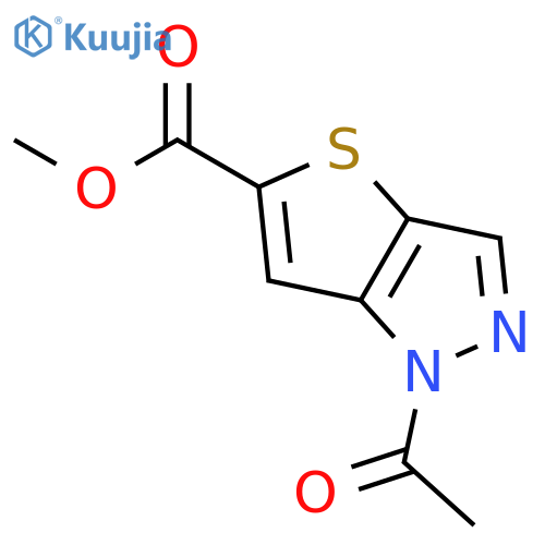 methyl 1-acetyl-1H-thieno[3,2-c]pyrazole-5-carboxylate structure