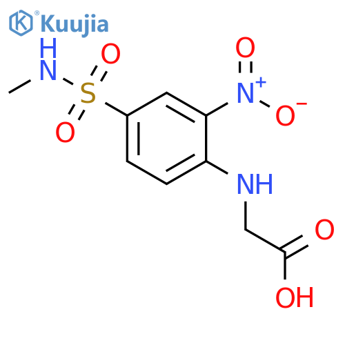 2-{4-(Methylsulfamoyl)-2-nitrophenylamino}acetic Acid structure