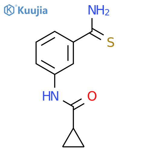 N-3-(Aminocarbonothioyl)phenylcyclopropanecarboxamide structure