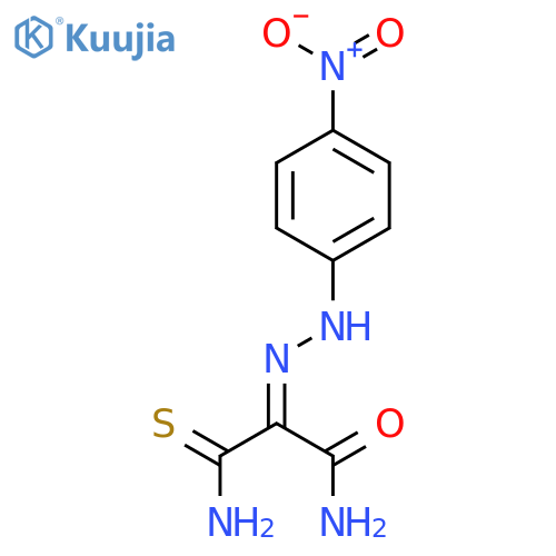 PROPANAMIDE, 3-AMINO-2-[(4-NITROPHENYL)HYDRAZONO]-3-THIOXO- structure