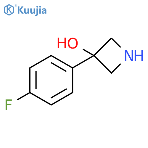 3-(4-fluorophenyl)azetidin-3-ol structure
