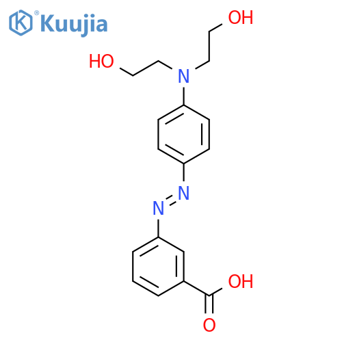 Benzoic acid, 3-[[4-[bis(2-hydroxyethyl)amino]phenyl]azo]- structure