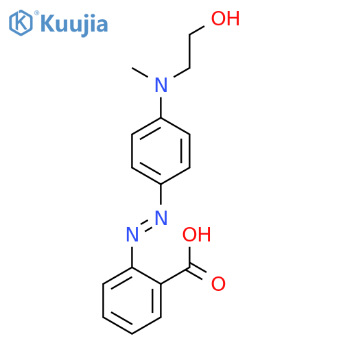BENZOIC ACID, 2-[[4-[(2-HYDROXYETHYL)METHYLAMINO]PHENYL]AZO]- structure