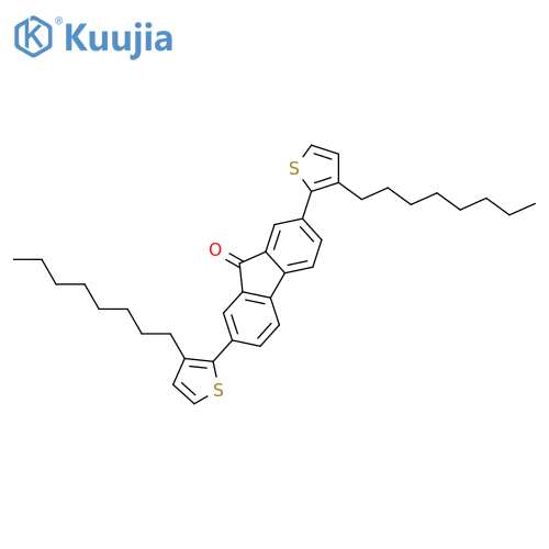 9H-FLUOREN-9-ONE, 2,7-BIS(3-OCTYL-2-THIENYL)- structure