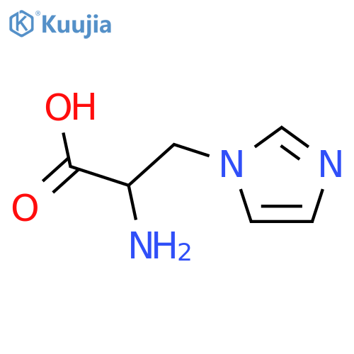 (R)-2-Amino-3-(1H-imidazol-1-yl)propanoic acid structure