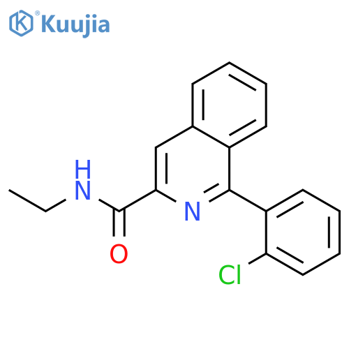 3-ISOQUINOLINECARBOXAMIDE, 1-(2-CHLOROPHENYL)-N-ETHYL- structure