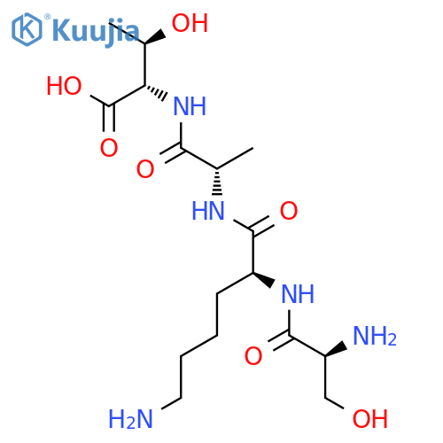 L-Threonine, L-seryl-L-lysyl-L-alanyl- structure