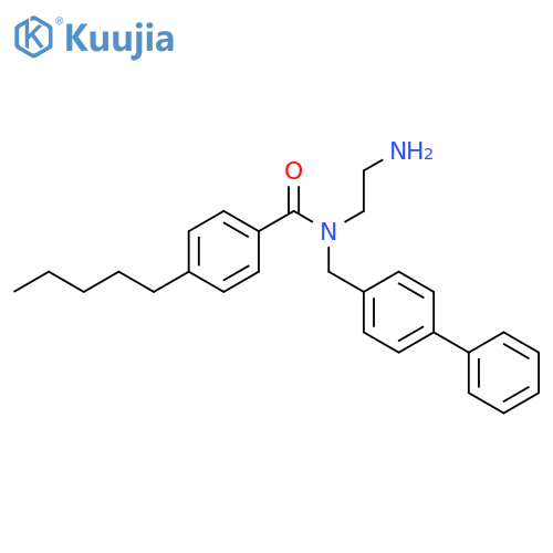 Benzamide, N-(2-aminoethyl)-N-([1,1'-biphenyl]-4-ylmethyl)-4-pentyl- structure
