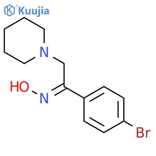 ETHANONE, 1-(4-BROMOPHENYL)-2-(1-PIPERIDINYL)-, OXIME structure