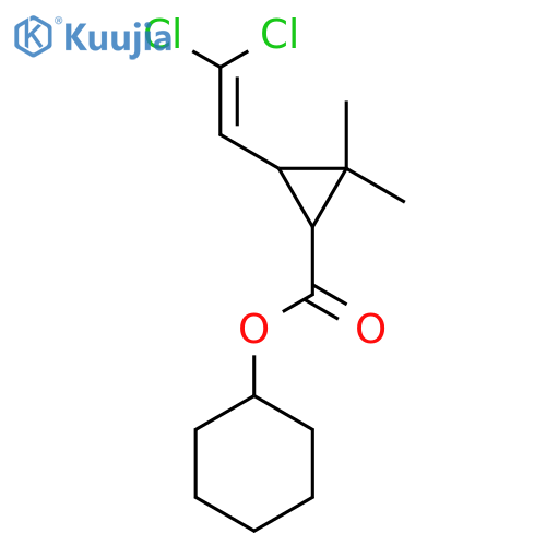 (1R,3S)-Cyclohexyl 3-(2,2-dichlorovinyl)-2,2-dimethylcyclopropanecarboxylate structure