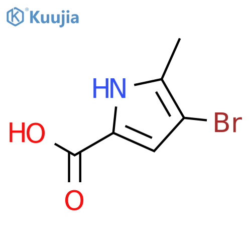 4-bromo-5-methyl-1H-Pyrrole-2-carboxylic acid structure