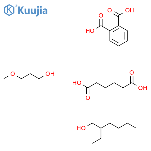 1,2-Benzenedicarboxylic acid, mixed esters with adipic acid, 2-ethyl-1-hexanol and methoxypropanol structure
