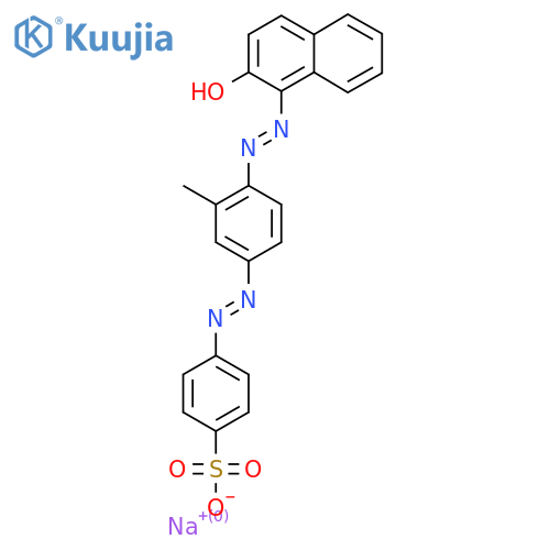 sodium 4-[[4-[(2-hydroxy-1-naphthyl)azo]-3-methylphenyl]azo]benzenesulphonate structure