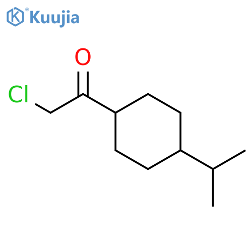 2-chloro-1-4-(propan-2-yl)cyclohexylethan-1-one structure
