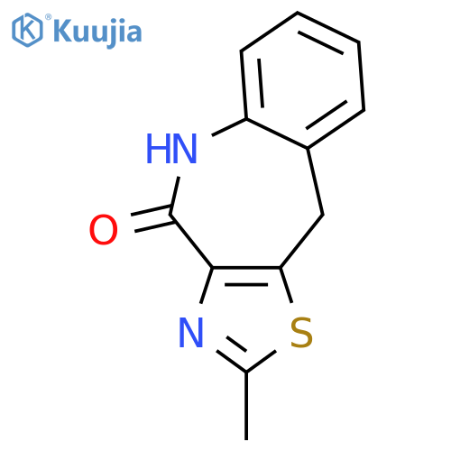 4H-THIAZOLO[4,5-C][1]BENZAZEPIN-4-ONE, 5,10-DIHYDRO-2-METHYL- structure