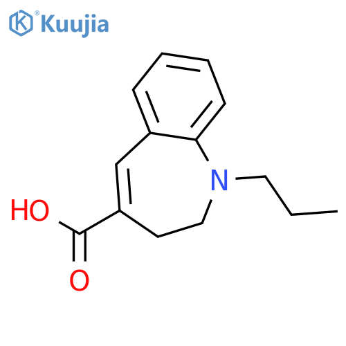 1-Propyl-2,3-dihydro-1H-1-benzazepine-4-carboxylic acid structure