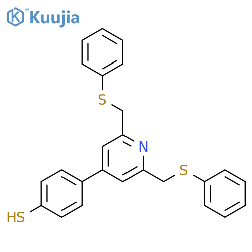 Benzenethiol, 4-[2,6-bis[(phenylthio)methyl]-4-pyridinyl]- structure