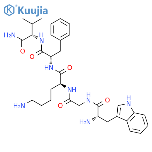 L-VALINAMIDE, L-TRYPTOPHYLGLYCYL-L-LYSYL-L-PHENYLALANYL- structure