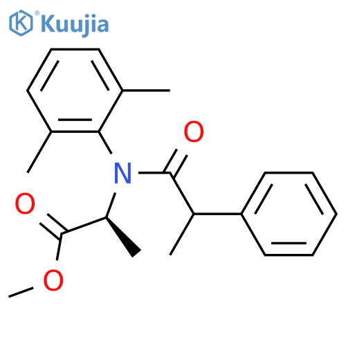 ALANINE, N-(2,6-DIMETHYLPHENYL)-N-(1-OXO-2-PHENYLPROPYL)-, METHYL ESTER structure