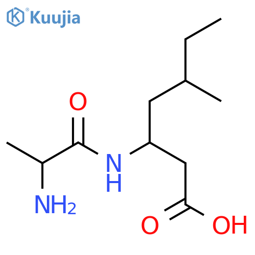 HEPTANOIC ACID, 3-[(2-AMINO-1-OXOPROPYL)AMINO]-5-METHYL- structure