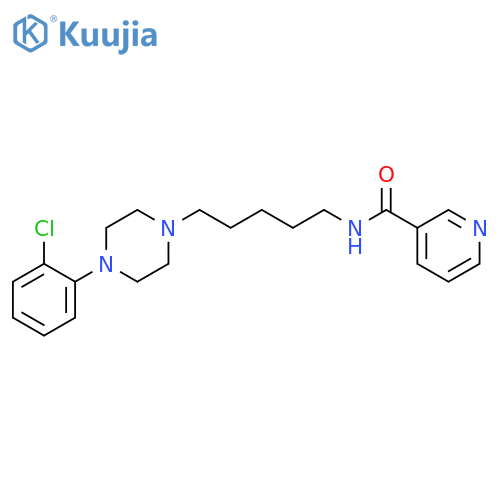 3-PYRIDINECARBOXAMIDE, N-[5-[4-(2-CHLOROPHENYL)-1-PIPERAZINYL]PENTYL]- structure