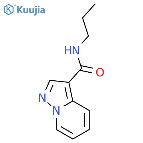 Pyrazolo[1,5-a]pyridine-3-carboxamide, N-propyl- structure