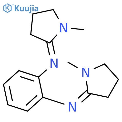 N,N'-bis[(2Z)-1-methylpyrrolidin-2-ylidene]benzene-1,2-diamine structure