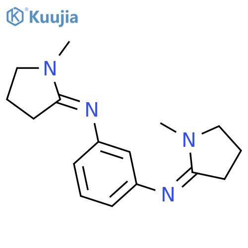 N,N'-bis[(2E)-1-methylpyrrolidin-2-ylidene]benzene-1,3-diamine structure
